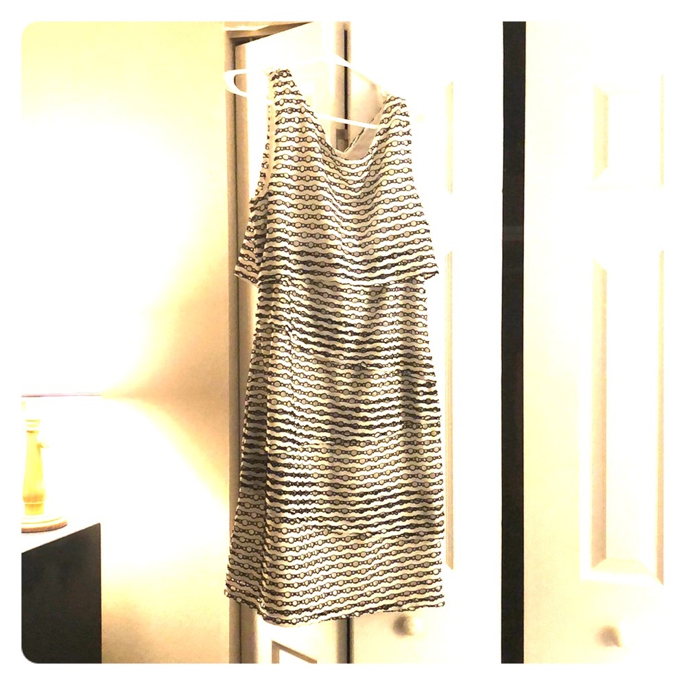 Dress black and white